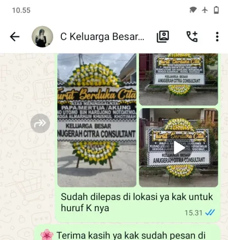 Pengiriman Papan Bunga Duka Kedungwinong Nguter