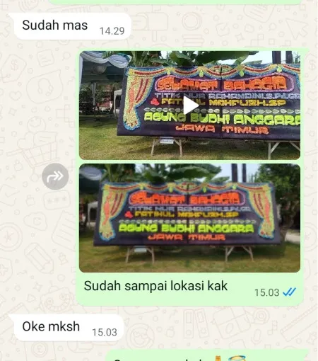 Pengiriman Papan Bunga Kedungwinong Nguter